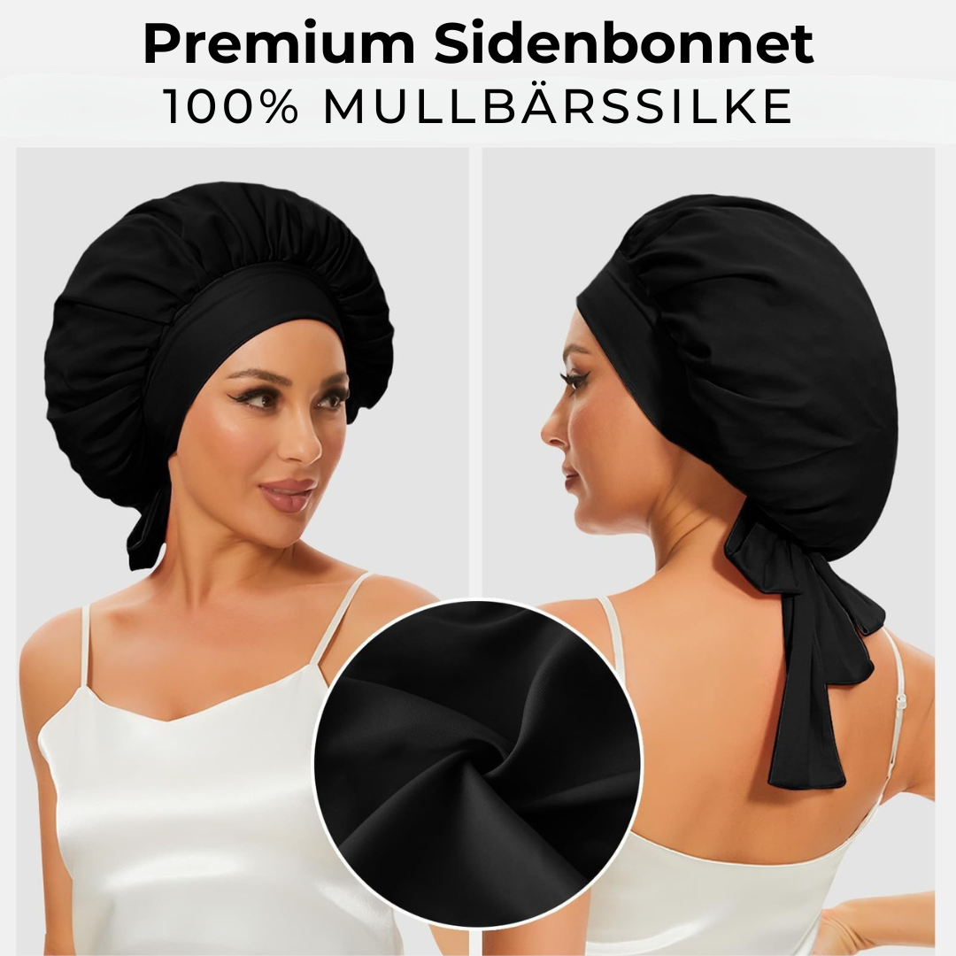 Silkella Luxe ☆ Premium Nattmössa av 100% Äkta Mullbärssilke